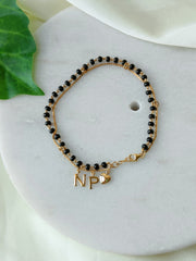 Personalized Initial Hand Mangalsutra 3.5 Grams, 18kt Gold