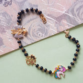 Unicorn Charm Hand Mangalsutra 5 Grams, 18kt Gold