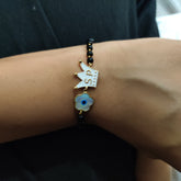 Royal Crown Hand Mangalsutra 4 Grams, 18kt Gold