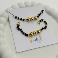 Tiny Guardian Evil Eye Nazariya 5.16 Grams a Pair, 18KT Gold