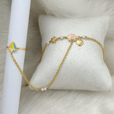 Oyster and Diamond Haat Phool 3.6 grams, 14KT Gold