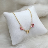 Butterfly Initial Neckpiece 4.8 grams, 18KT Gold