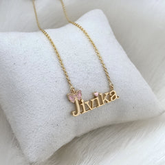 Bow Name Neckpiece 5.5 grams, 18KT Gold