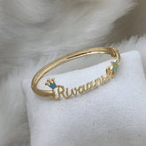 Kada with crown and star 9 grams, 18KT Gold