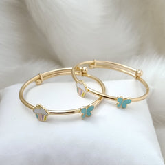 Cupcake Butterfly Kada 4.7 grams a Single Piece, 18KT Gold