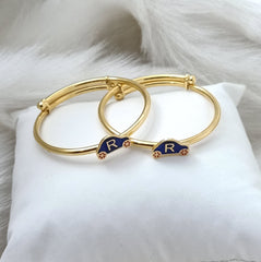 Customised car initial kada 5 grams a Single Piece, 18KT Gold