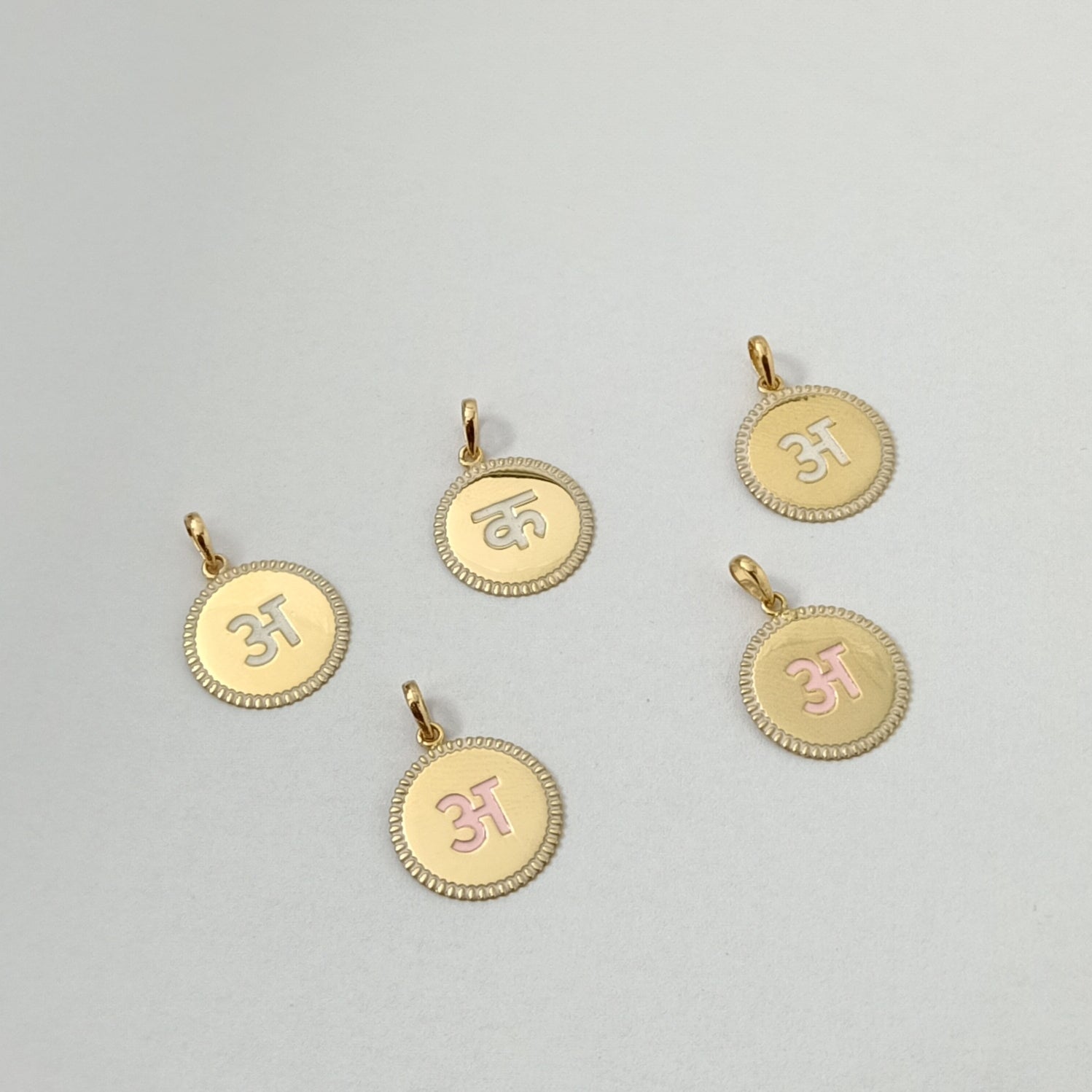 Initial Pendant 1.4 grams single piece