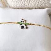 Panda Bamboo Buddy Bracelet 2.56 Grams, 18KT Gold