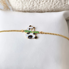 Panda Bamboo Buddy Bracelet 2.56 Grams, 18KT Gold