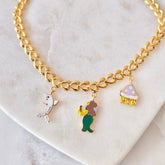 Underwater Wonders Charm Bracelet 4 Grams, 18KT Gold