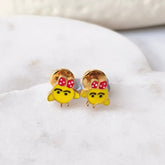 Little Chick Earrings 1.9 Grams, 18KT Gold