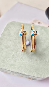 Mini Goal Hexagon Champ Gold Kada for Boys 3.845 Grams a Single Piece, 18KT Gold