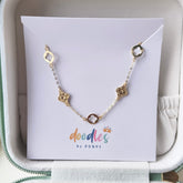 Minimal Clover Design Bracelet 0.63 grams, 18KT Gold