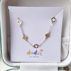 Minimal Clover Design Bracelet 0.63 grams, 18KT Gold