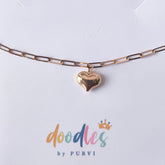Link & Love Heart Bracelet 0.770 grams, 18KT Gold