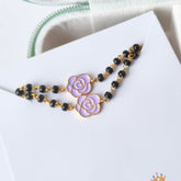 Purple Rose Nazariya a Pair 3.35 Grams, 18KT Gold