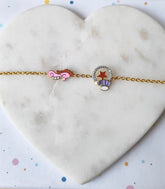 Undersea Magic Charm Bracelet 2.79 Grams, 18KT Gold