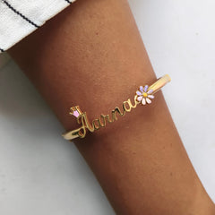 Floral Crown Kada 9.7 grams, 18KT Gold