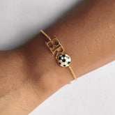 Soccer Star Bracelet 2.06 Grams, 14KT Gold