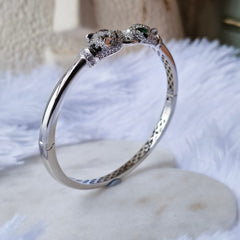 Twin Jaguar Bracelet 15.8 Grams, Silver