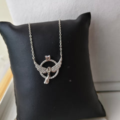 Guardian Angel Wings Necklace 4.81 Grams, Silver