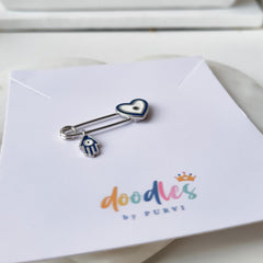 Baby Love Protector Safety Pin 1.8 Grams, Silver