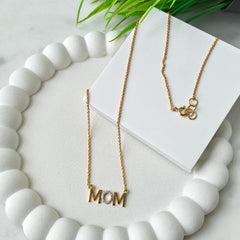 MOM Necklace 2.77 Grams, Silver