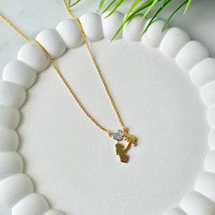 Mother & Daughter Heart Necklace 3.02 Grams, Silver