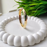 Classic Aura Gold-Plated Baby Kada Single Piece 8.66 Grams, Silver