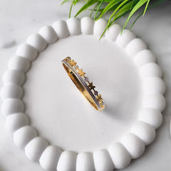 Starry Gleam Gold-Plated Baby Kada Single Piece 9.57 Grams, Silver