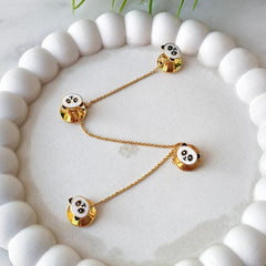 Panda Pals Kurta Buttons 5.67 grams, Silver