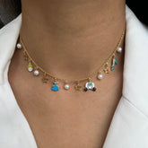 Cinderella Dreams Charm Necklace 5.8 Grams, 18KT Gold