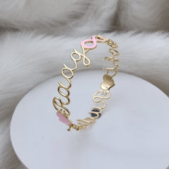 Infinity Name Cuff Bracelet 15 grams, 18kt gold
