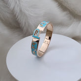 Initial Bracelet Kada 20.5 Grams, 18KT Gold