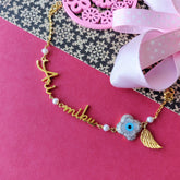 Protected by Grace” Personalised Name Bracelet 6.5 grams, 18kt gold