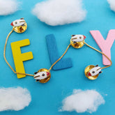 Rocket Theme Kurta Buttons 7.5 Grams, 18KT Gold