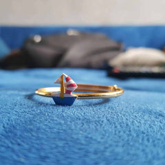 Boat Kada 4.42 Grams Single Piece, 18KT Gold