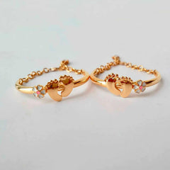 Feet Kada 6 Grams A Single Piece, 18KT Gold