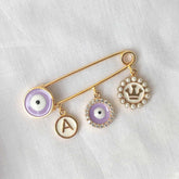 Evil Aye Lapel Pin 4 Grams, 18KT Gold