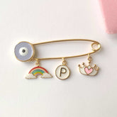 Rainbow Pin 4 Grams, 18KT Gold