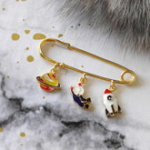 Nasa Theme Pin 2.7 Grams, 18KT Gold