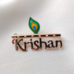 Krishan Lapel Pin 3.5 Grams, 18KT Gold