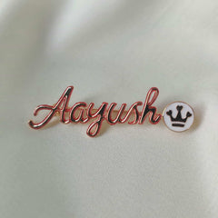Customised Lapel Pin 4.42 Grams, 18KT Gold
