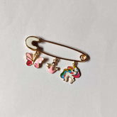 Unicorn Butterfly Pin 5 Grams, 18KT Gold