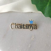 Customised crown lapel pin 4 grams, 18KT Gold