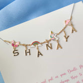 Dangling Font And Enamel Chain 8 Grams, 18KT Gold