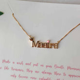 Crown Name With Heart Neckpiece 4.7 Grams, 18KT Gold