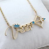 Crowned Warrior Chain 7.5 Grams, 18KT Gold