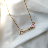 Angel Wings Name Necklace 5.5 Grams, 18KT Gold