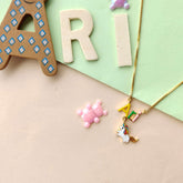 Unicorn Enamel Neckpiece 6 Grams, 18KT Gold